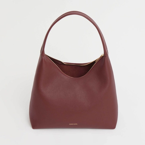 NEW Mansur Gavriel Small Soft Candy Shoulder Bag in Burgundy, Quiet Luxury! - Picture 14 of 15